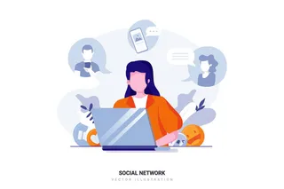 扁平化人物场景办公互联网等距ai矢量设计网页海报UI素材插画