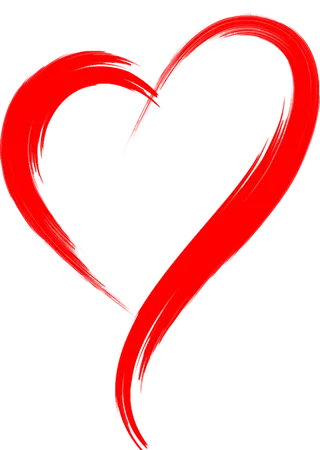 爱心爱情心形心动情人节免扣素材 png卡通 手绘