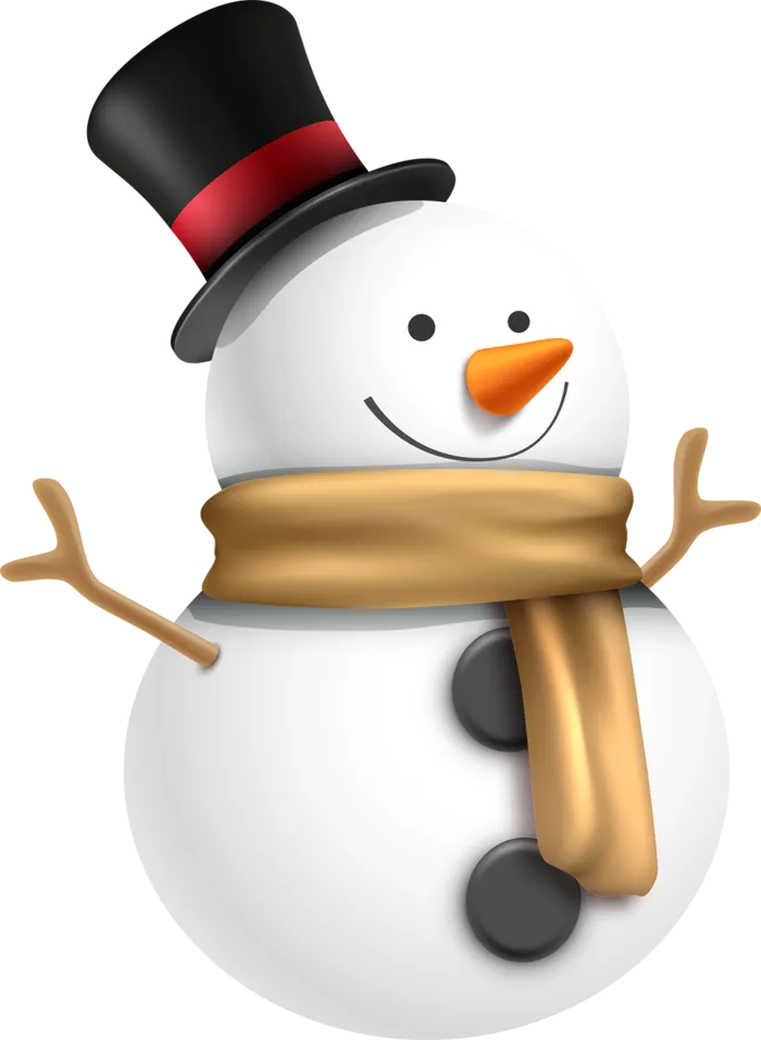 卡通雪人简笔