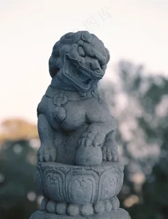 石狮铜狮造型图北京 美图素材
