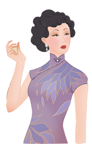 美女民国旗袍美人