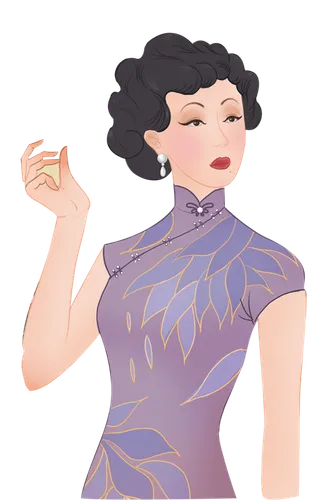 美女民国旗袍美人