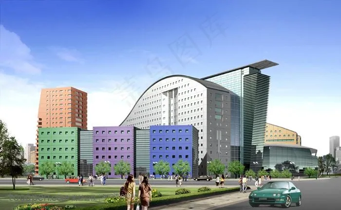 房子高楼繁华城市城市建筑