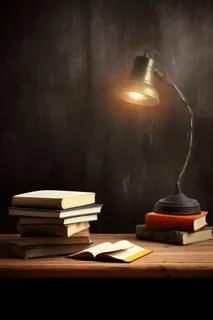 书桌书籍学习阅读背景