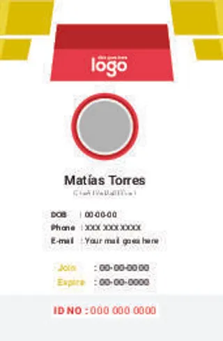 黄块工作证名片