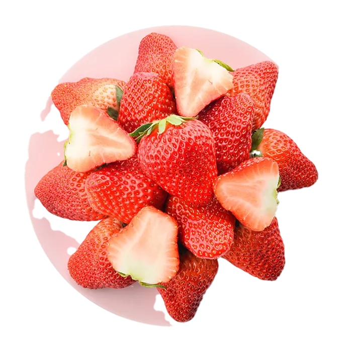 A-奶油草莓水果超市商品白底图免抠实物摄影png格式图片透明底