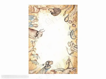 12星座古典边框 12星座古典边框
