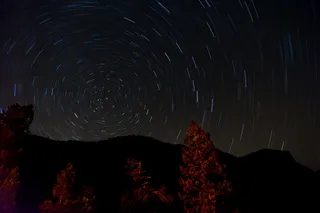 高清唯美星空夜空山林