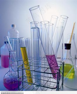 实验室设备-铁架台上的试管