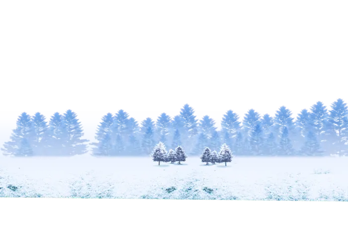 冬天雪地卡通