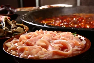 火锅菜品配菜鸭肠鹅肠鸡肠