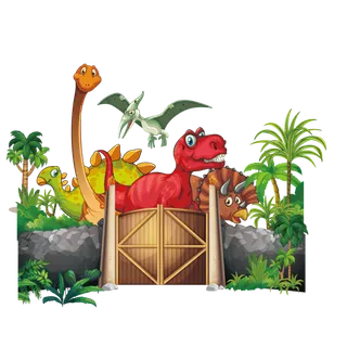 卡通恐龙背景