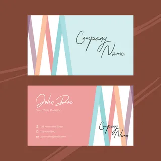 小清新简约名片