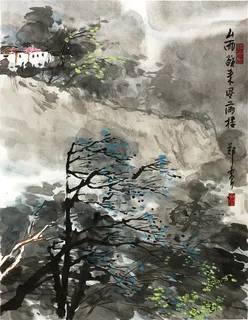中国仿古山水画