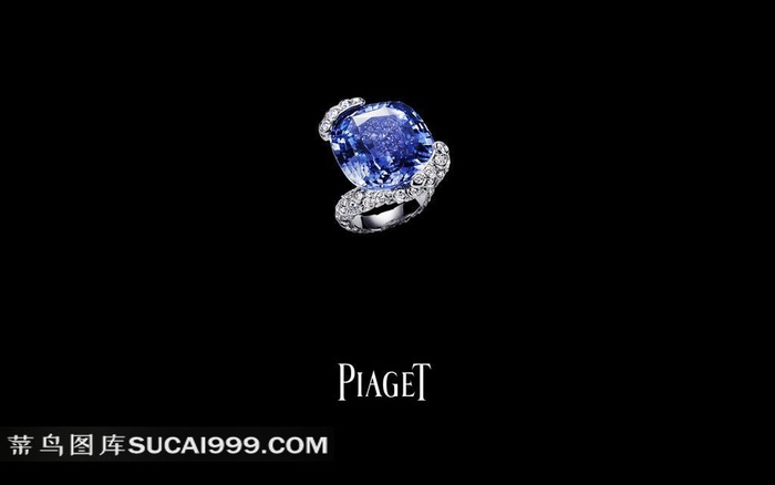 蓝宝石钻戒素材