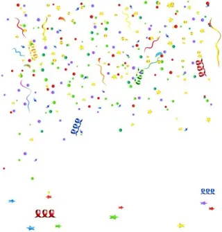 五彩纸屑 PNG免抠