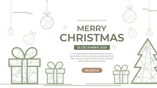 圣诞节圣诞树圣诞老人闪亮装饰电商促销折扣海报