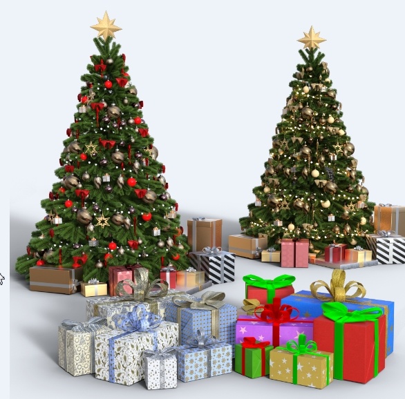 圣诞节冬天背景风景