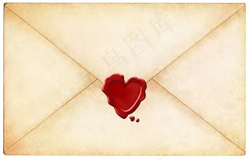 心形信封图征