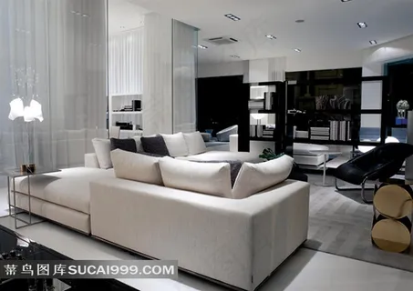 古典的欧美室内摄影效果图