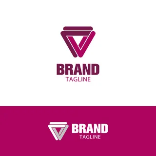 图标标识标志立体几何图形企业商标VI品牌LOGO设计模板AI矢量素材