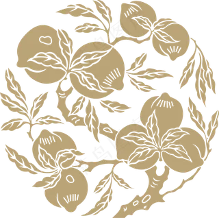 中国风传统吉祥寓意图案古代喜庆祥瑞纹样纹饰PNG免抠