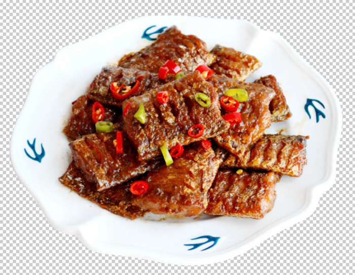 红烧带鱼免扣素材