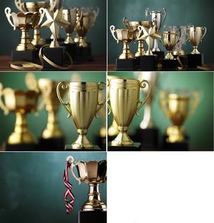 精致的奖杯金杯高清图片