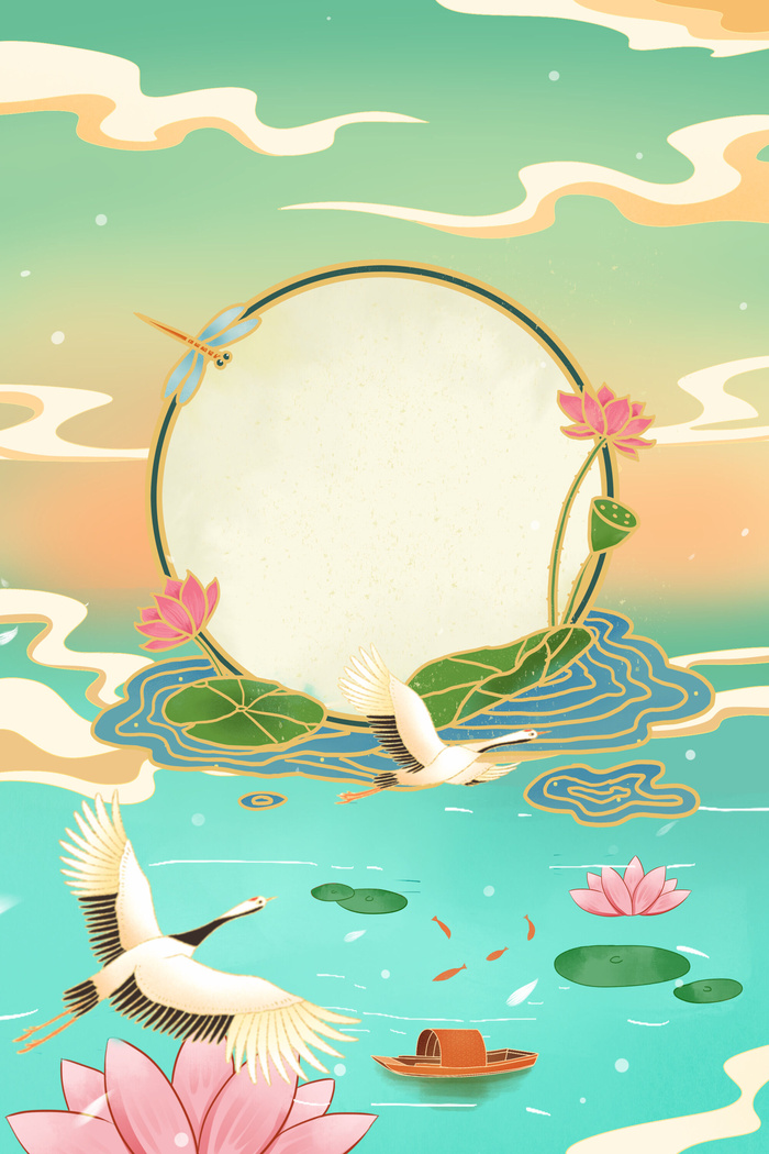 中式古典国潮来袭海报展板宣传背景图PSD设计PS模板素材(2000x3000)psd模版下载