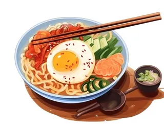 美食鸡蛋西红柿面条免抠