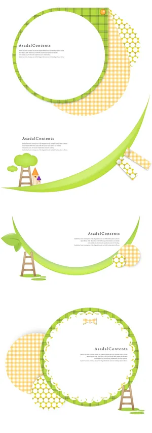 简约风名片海报边框图框素材AI矢量图 (215)