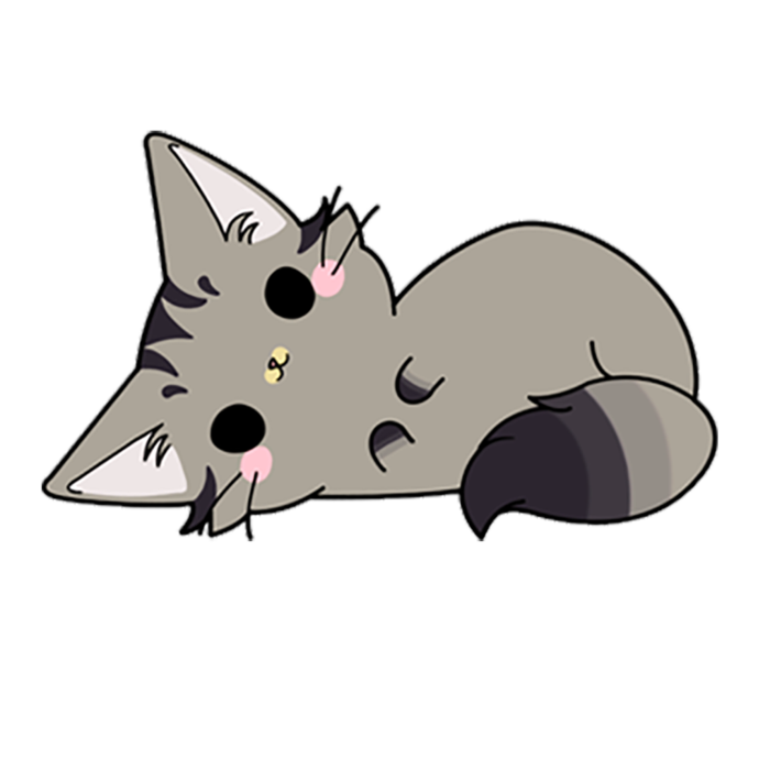 小猫灰色卡通