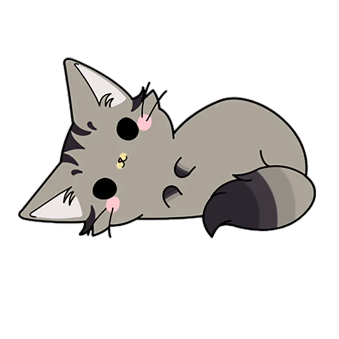 小猫灰色卡通