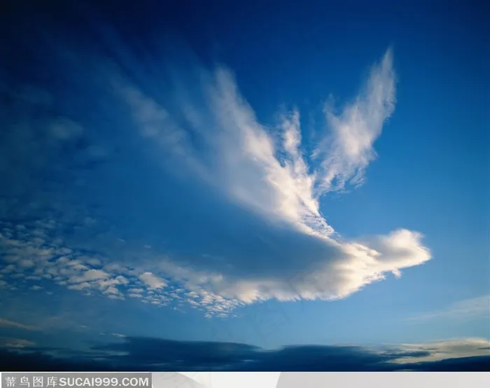 蓝天白云自然风景