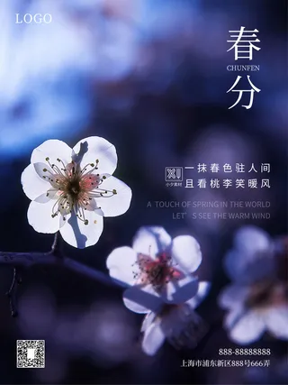 春分二十四节气传统中国风插画高清活动海报展板PSD模板素材