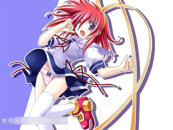 甜美可爱的动漫美少女插画