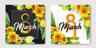 设计三八妇女节女神节背素材