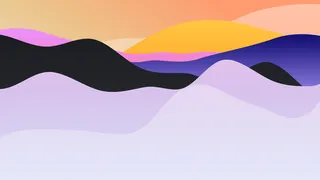 极简剪纸波浪弥散光渐变背景图设计素材