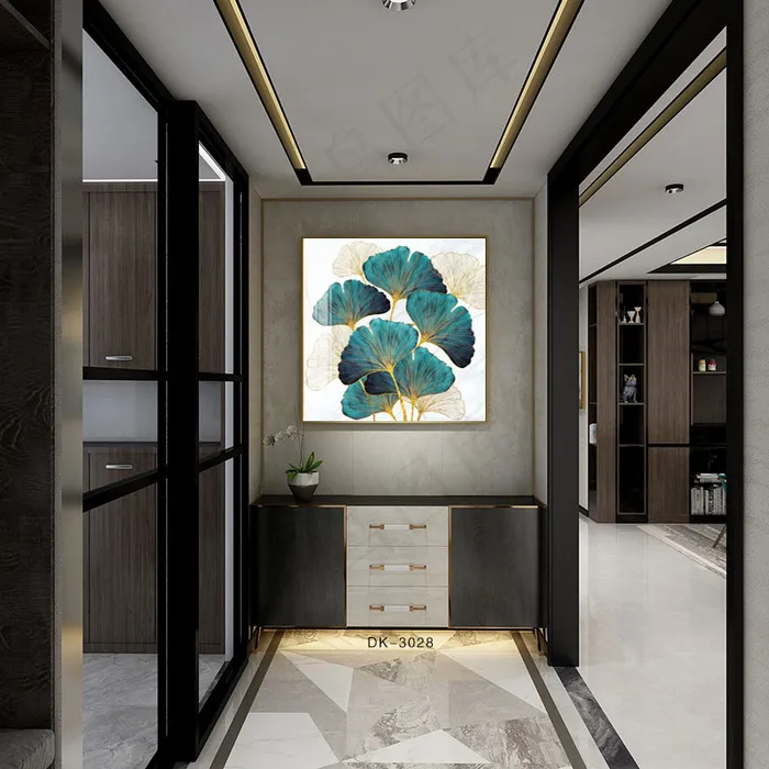 沙发背景室内摆设设计样板间效果背景场景图背景效果图杏叶