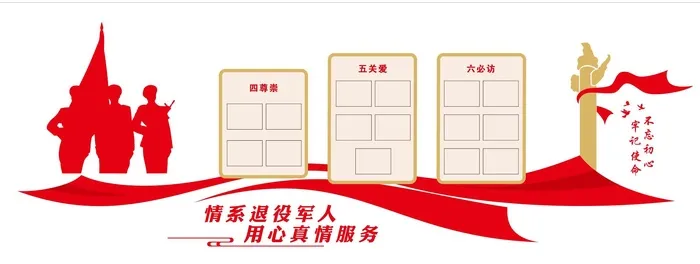 四尊崇 五关爱 六必访cdr矢量模版下载