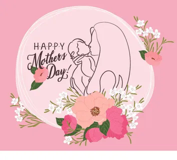 设计母亲节快乐节日素材