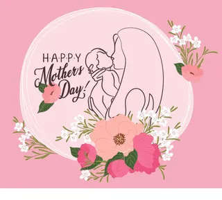设计母亲节快乐节日素材