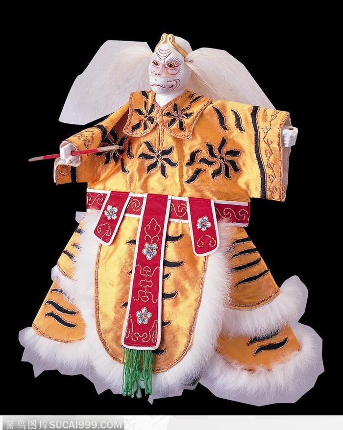 虎皮花纹戏偶-武生孙悟空