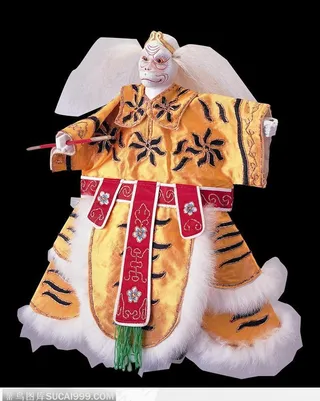 虎皮花纹戏偶-武生孙悟空