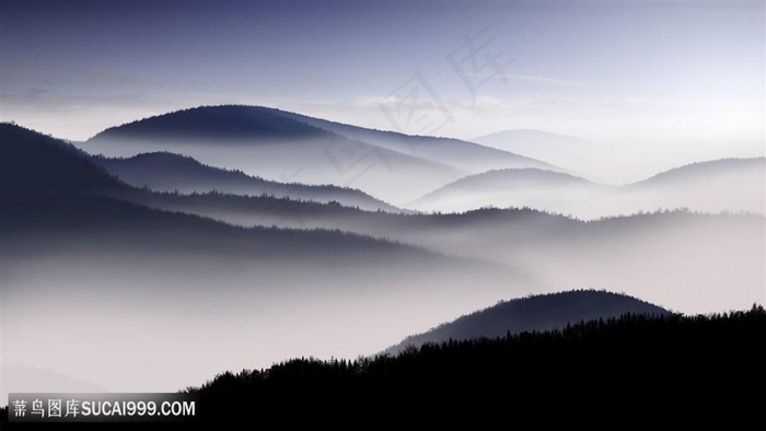 水墨唯美山脉壁纸