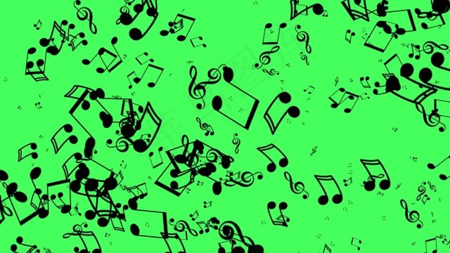 色键, 成绩, 旋转, 音乐, 背景, 谱号, 绿屏