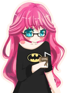 戴眼镜时尚女孩素材红发