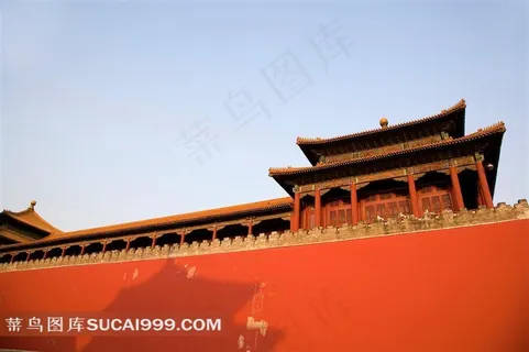 传统建筑北京故宫午门摄影素材