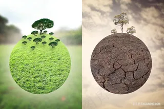 创意和成爱护环境生态地球环保图片