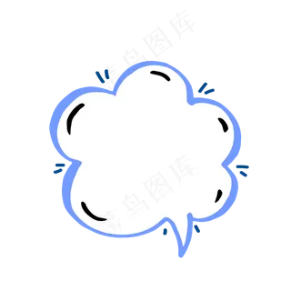 卡通边框 卡通彩色框  手绘对话框 可爱边框 免抠